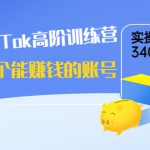 海外TikTok高阶训练营：教你做个能赚钱的账号，实操月入34000元！