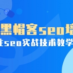 某收费培训课：黑帽客seo培训，专注seo实战技术教学！