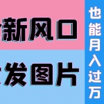 抖音头像号变现0基础教程：全新风口，发发图片也能变现月入10000+