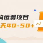 网购运费项目，单号一天40-50+，实实在在能够赚到钱的项目【详细教程】