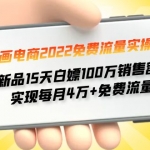 漫画电商2022免费流量实操班 新品15天白嫖100万销售额 实现每月4w+免费流量