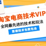 淘宝电商技术VIP，全网最先进的技术和玩法，靠谱技术包教包会（更新106）