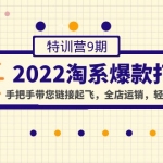 2022淘系爆款打造加盟站长9期：手把手带您链接起飞，全店运销，轻松出爆款