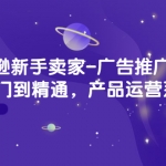 亚马逊新手卖家-广告推广训练营：0-1入门到精通，产品运营系统课！