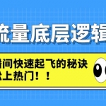 直播流量底层逻辑密码：直播间快速起飞的秘诀，轻松上热门