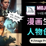 Midjourney V4版本操作教程：2个简单参数，完成漫画生成，人物创建