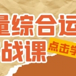 流量综合·运营实战课：短视频、本地生活、个人IP知识付费、直播带货运营